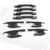 For SsangYong Torres (J100)   Carbon Fiber Style Door Handle Bowl Cover Cup Cavity Trim Ert Catch Molding Garnish