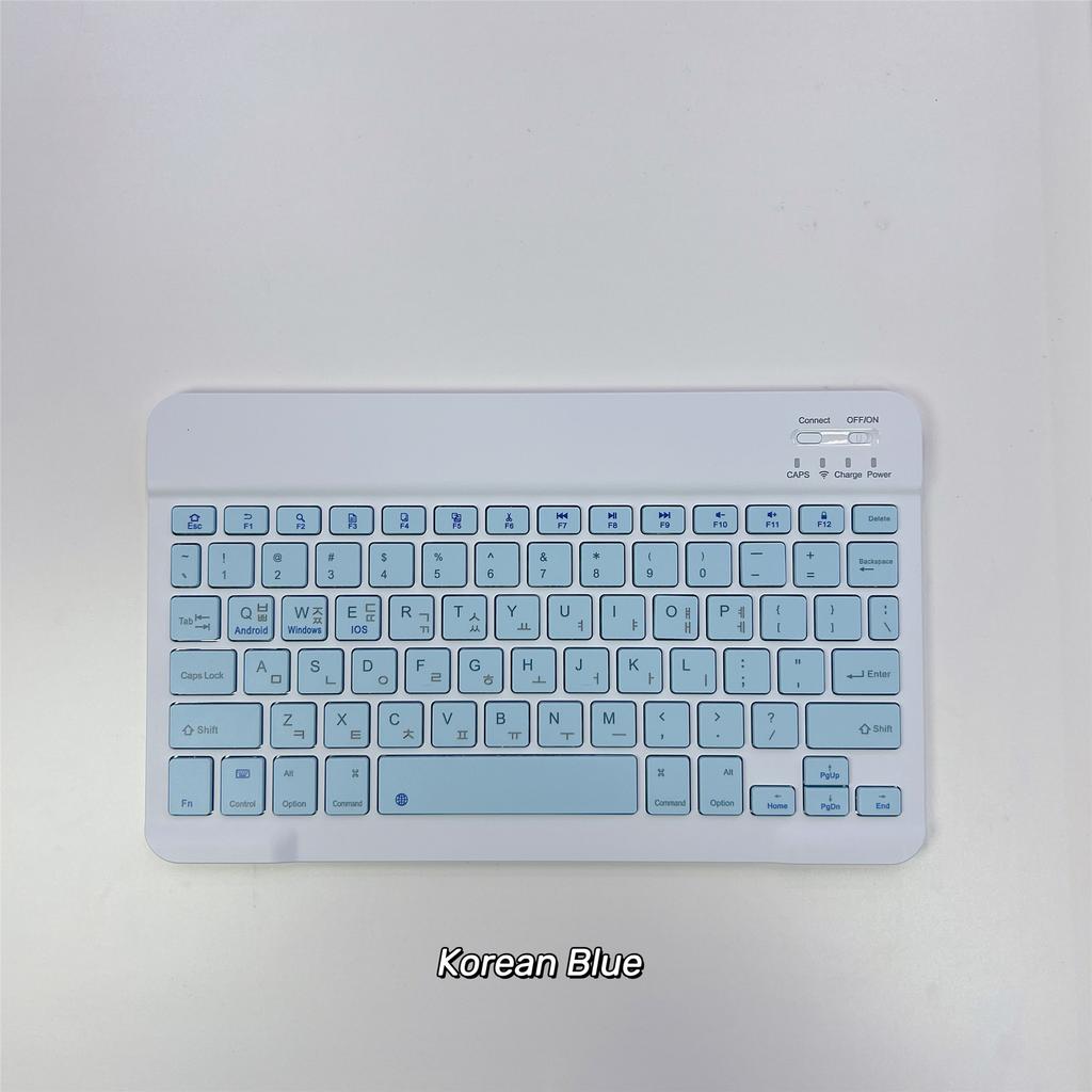 Koreanische Sprache Ultra-Schlanke Bluetooth-Tastatur Tragbar Mini Kabellos Wiederaufladbar für iPad Koreanisch