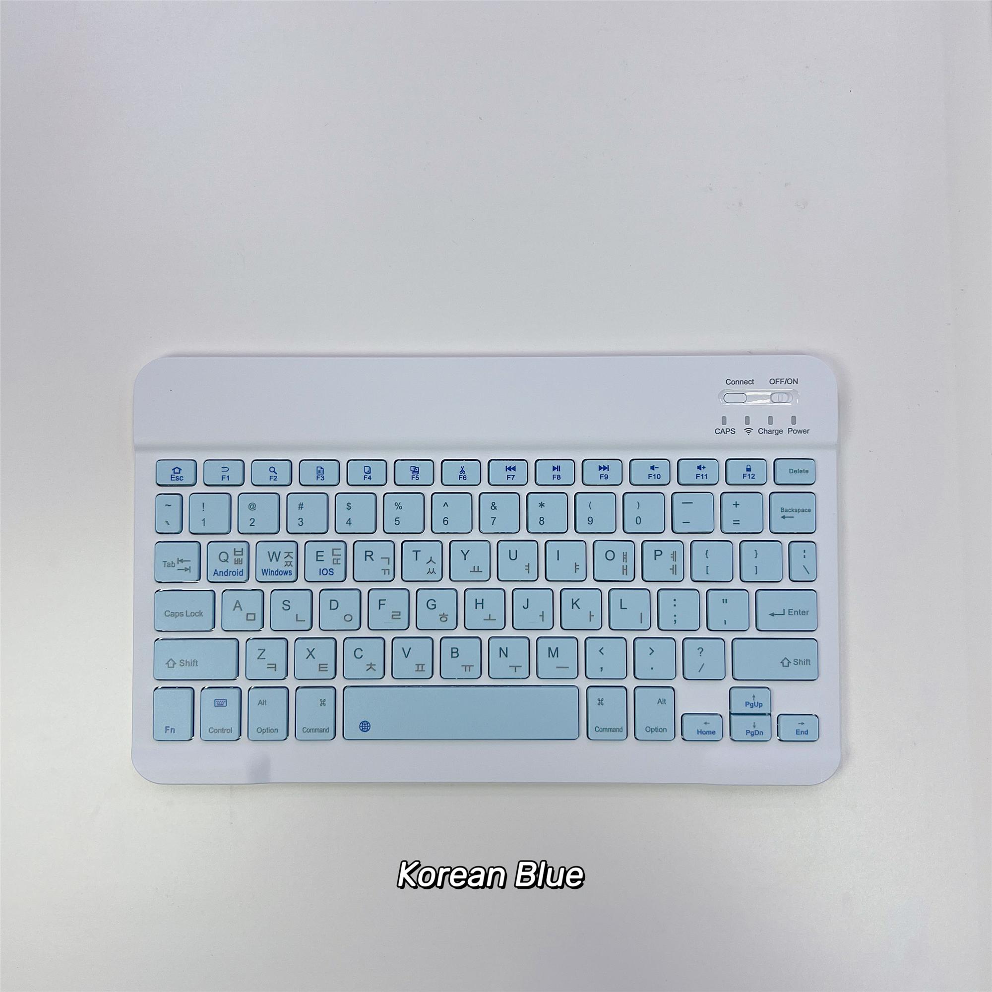 

Korean language Ultra-Slim Bluetooth Keyboard Portable Mini Wireless Rechargeable for iPad Korean