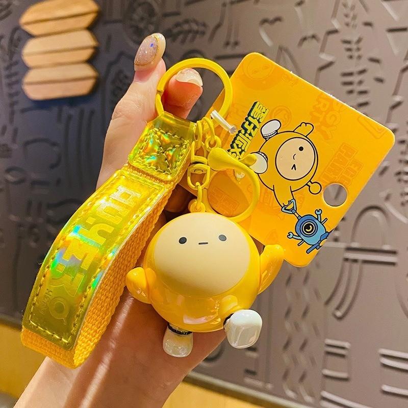 Egg Party Lion Dance Keychain Lovely Silicone Bag Charms Ideal For Holiday Gifts