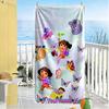 Dora Explorer Personalized Name Beach Towel Super Soft Microfiber Quickdry Fabric Suitable for Sports Travel Swimming Yoga Bathroom Beach And Pool