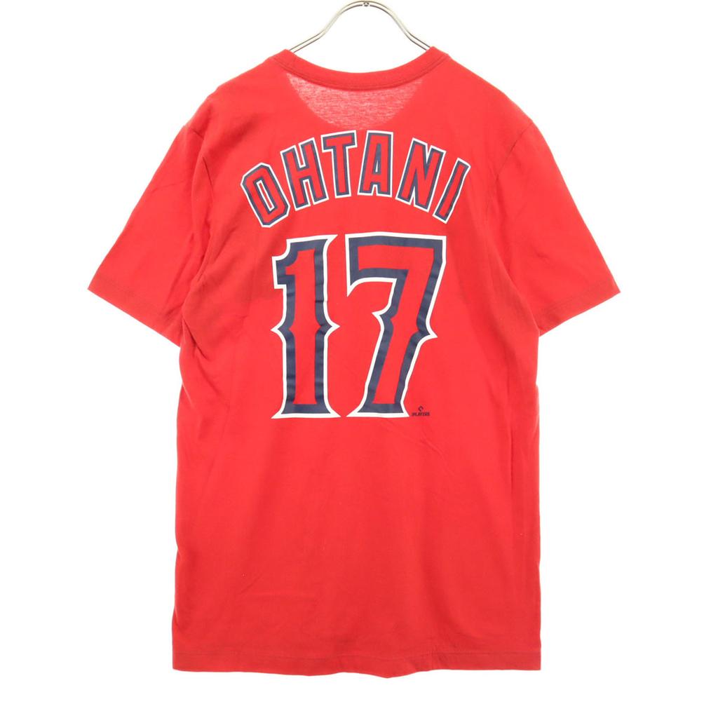 Beauty Products NIKE Shohei Ohtani, Uniform Number 17, Angels Back Big Print Short Sleeve T-shirt Men's Used