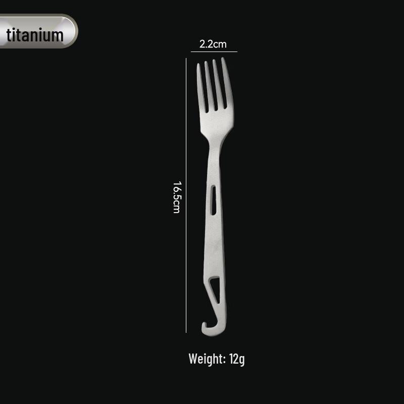 RuHan Pure Titanium Portable Hook Fork Set