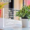 2D Flat Acrylic Desktop Decoration, Indoor and Outdoor Decoration - No Need for Batteries/electricity, Free Day Decoration, Shop