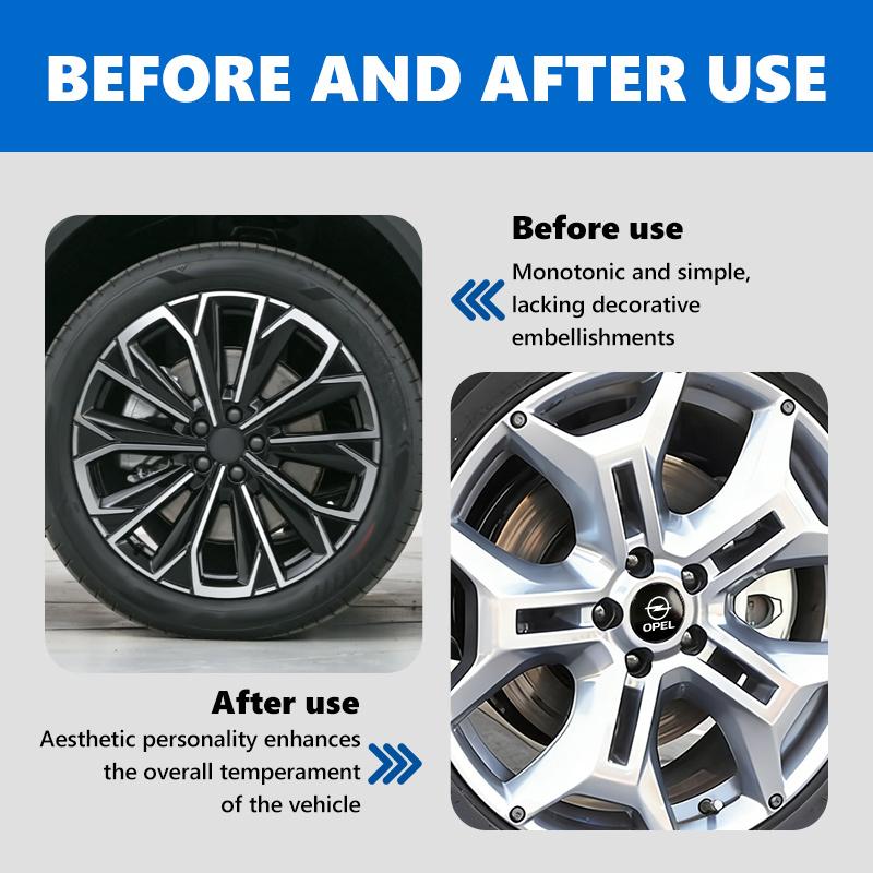 56mm Car Wheel Center Hub Cap Emblem Sticker Decoration For Opel Corsa Mokka Astra Cascada Adam Insignia Meriva Vectra