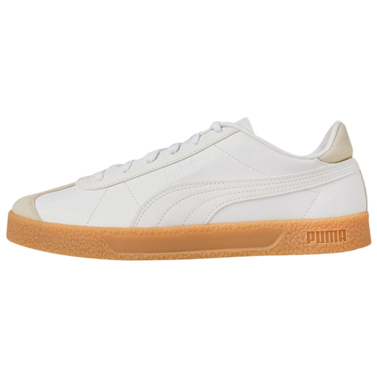 

Puma Club Sd Low Top Sports Casual Shoes Unisex Sneakers White Brown 385277-01 40