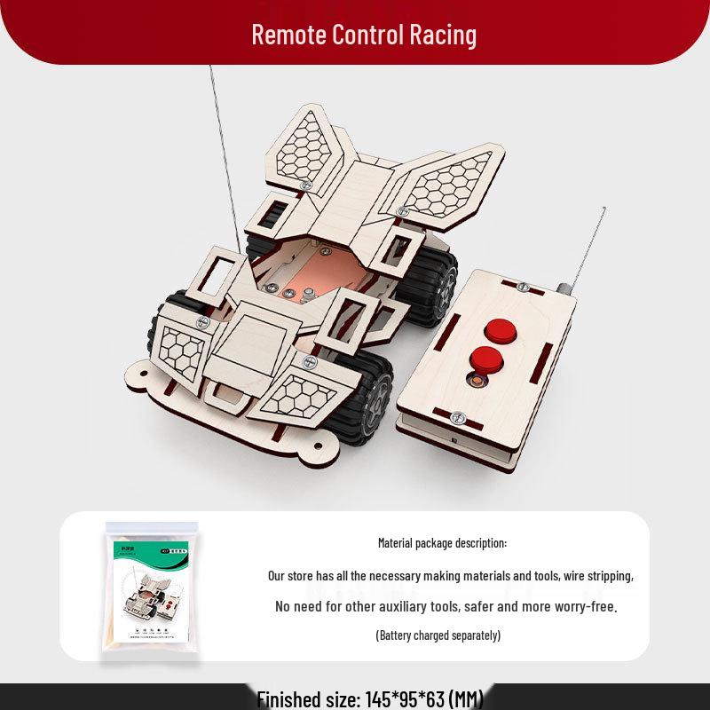 Набор «Сделай сам» гоночная машина на радиоуправлении: Креативный научный эксперимент для детей