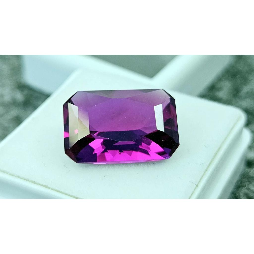 Emerald Cut Natural Ceylon Purple Sapphire 8-9 Ct Beautiful Certified Gemstone