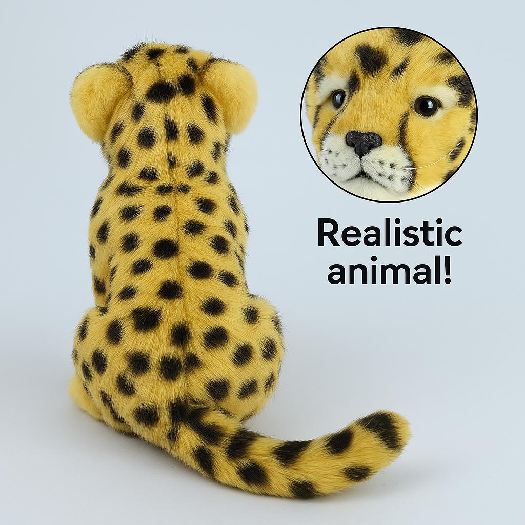 Lifelike Simulation Leopard Plush Toy Soft Hug Doll Children'S Birthday Gift Girl Boy Comfort Toy Home Decor Safety Certified