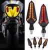 Universal Motorcycle LED Turn Signal Lamp 12V Waterproof Flash Amber Lights Light Indicator Running Q7H8