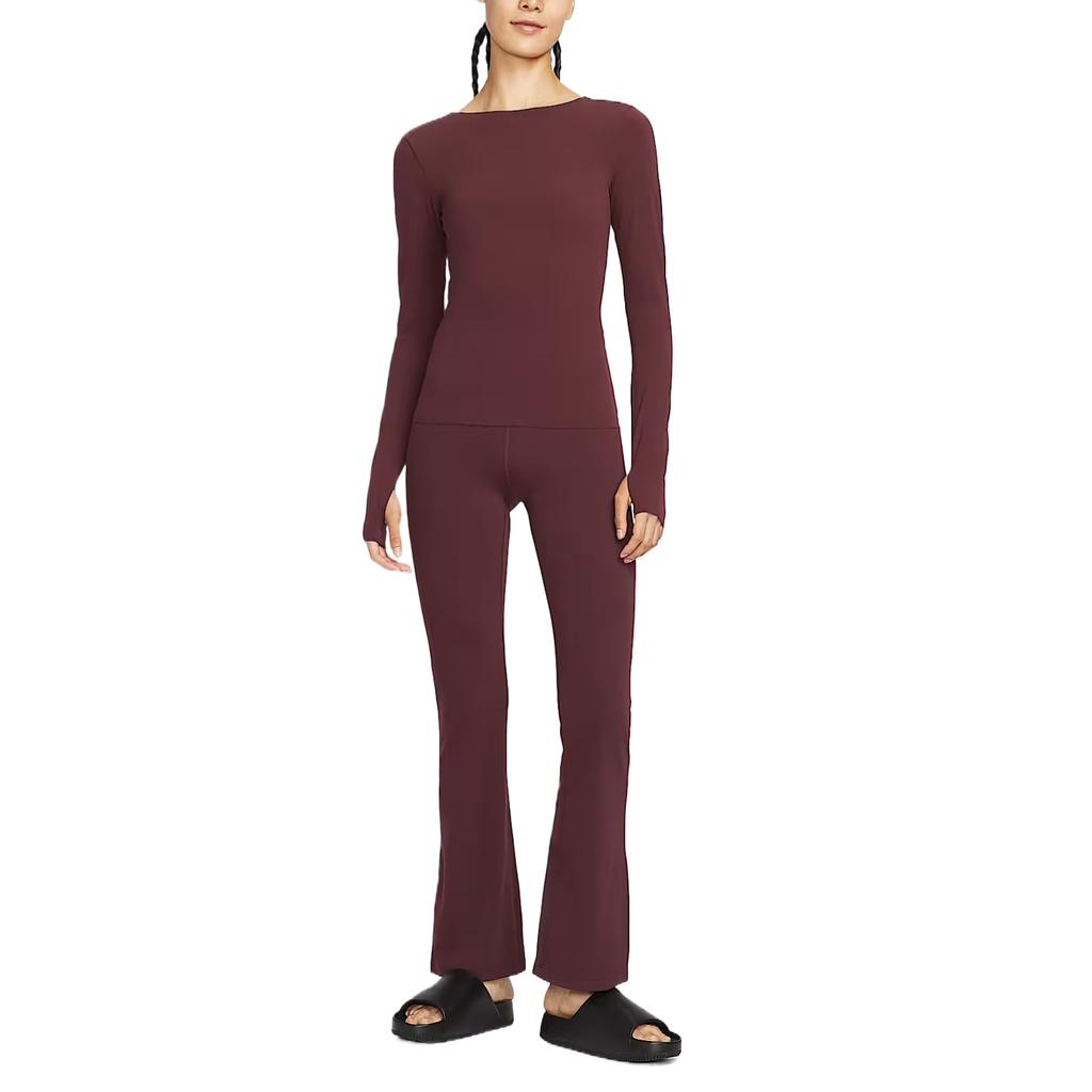 Nike Zenvy Dri-FIT InfinaSoft Stylish Simple Versatile Long Sleeve T-Shirt Women Tops HV3540-652