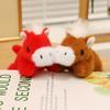 Cute Simulation Magnetic Pony Refrigerator Sticker Plush Toy Doll Pony Zodiac Horse Doll Children'S Cloth Doll