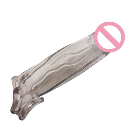 Meeste korduvkasutatav peenise varrukas dildo pikendaja ejakulatsiooni viivitav sekslelu