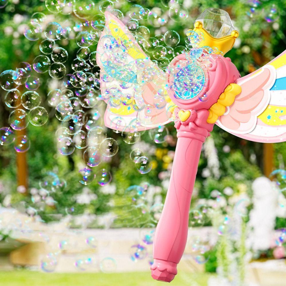Handheld Bubble Wand Automatic Bubble Blower Toys Portable Electric Bubble Maker  Graduation Party