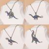 Colier cu pandantiv nou, colorat, din cristal, cu dinozauri, Pterodactil, Tyrannosaurus Rex, Triceratops, Velociraptor, Charm, Choker Pentru Femei
