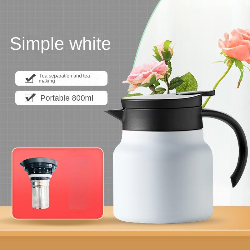 Braised Teapot Insulated Stuffy Teapot 316 Stainless Steel Home Office Tea Water Separation Portable Braised Teapot