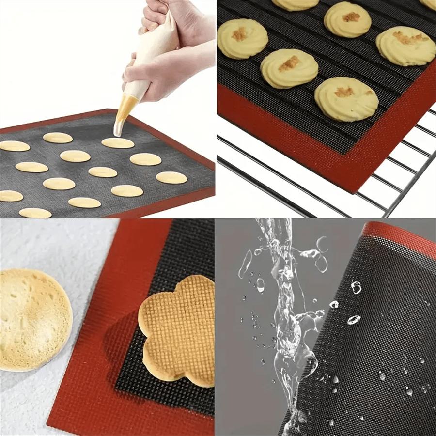 2 st Silikon Porös Bakplåt - Non-stick Ugnspad för Bakning av Kex, Bakverk, etc. -40cm x 15.7 tum