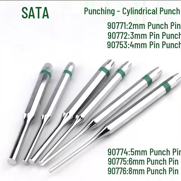 SATA Industrial Punch Set 90771-90776, 2-8mm 8mm