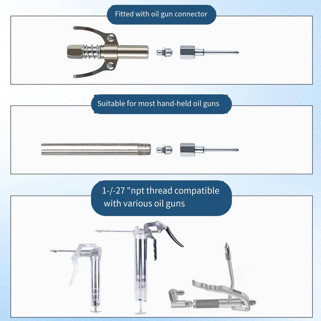 Fettnadel-Düsensatz Gehärteter Stahl Fettinjektornadel Fettpressen Nadelspender Fettinjektions-Anschlusswerkzeug