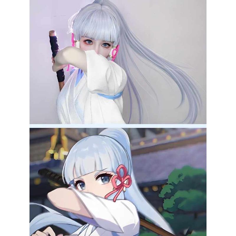 Genshin Impact Cosplay Costume Wig Hair Women Dancer Dress Carnival Uniform Anime Halloween Costumes