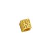 Sand Gold Color-Preserving Fortune-Attracting Square Spacer Beads for DIY Accessories