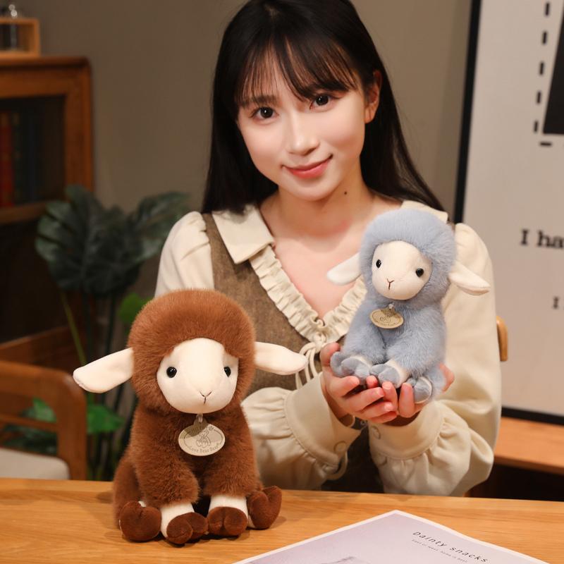 11/17/23cm Soft Sheep Plush Sitting Pose Bag Decro Cute Pendent Huggable Lovely Pillow Gifts For Friends