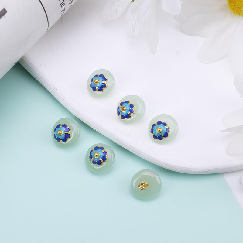 Retro Jade Green Pi Xiu Pendant Charm for Hanfu - DIY Handmade Jade Button Bracelet Accessory