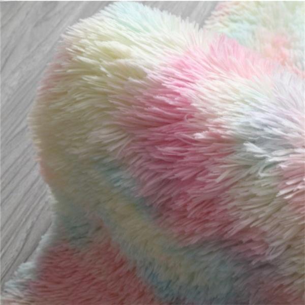 Ultramykt Områdeteppe, Sklisikkert Fluffy Tie-Dye Lysgrått Plysj Innendørs Fuzzy Fuskepels Tepper til Stue Soverom Teppe Barn