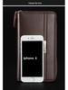 Men's High-Capacity Luxury Wallet and Phone Bag with Double Zipper and Multiple Card Slots