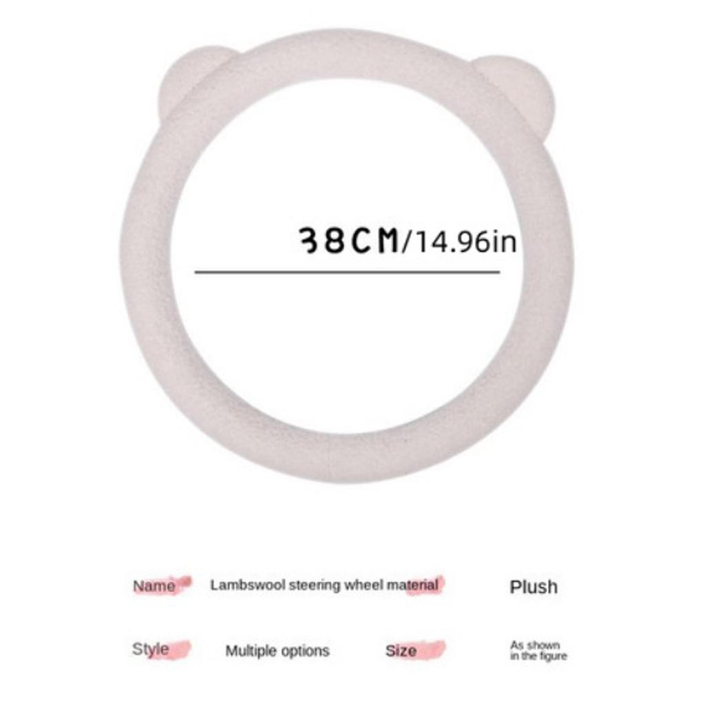 YHOPE Medve Plüss Kormánykerék Borítás - Adj egy kis ölelhető kényelmet a vezetéshez!