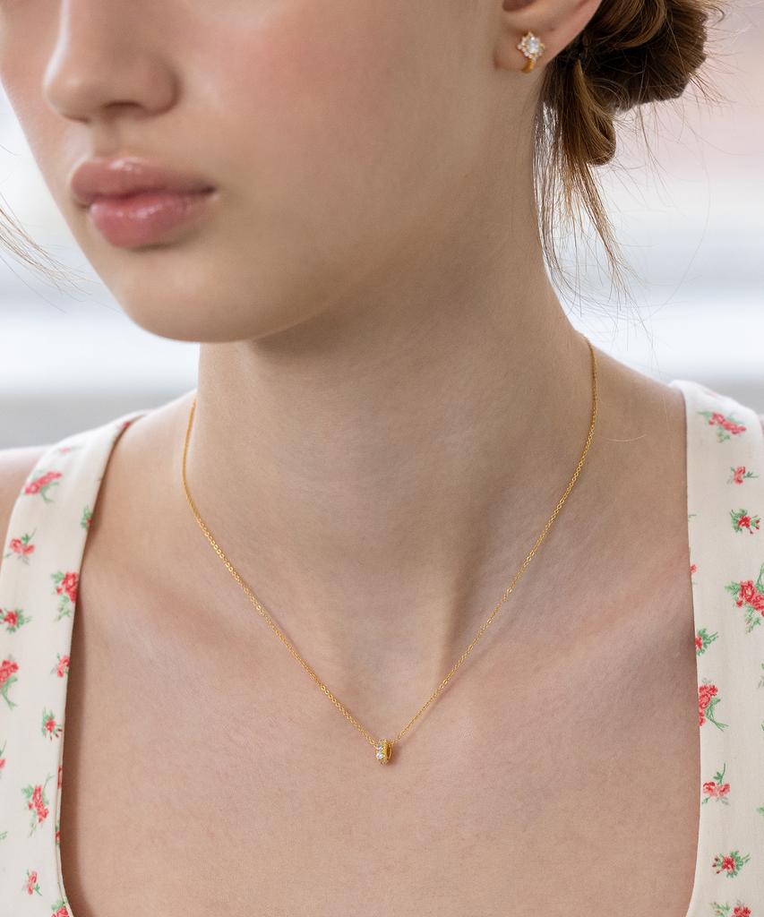 Tatiana (Silver 925) Glow Egg Ring Necklace Nz2468