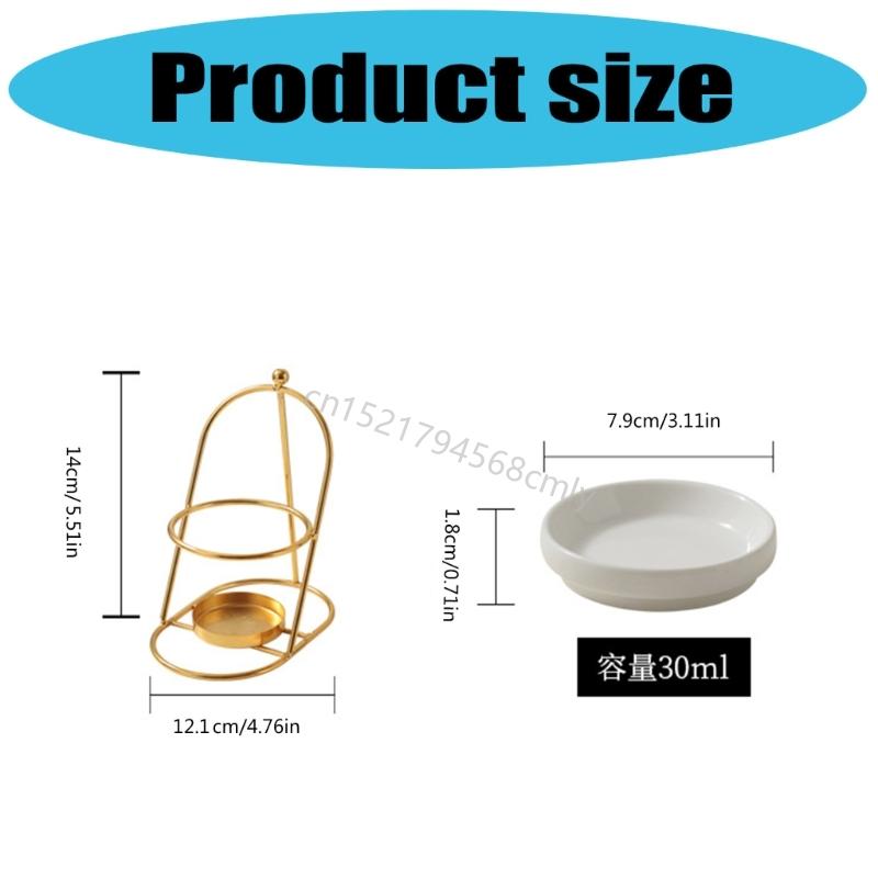 Duftwachsbrenner Ätherisches Öl Brenner,Ölbrenner Teelicht Wachswärmer Aromatherapie Halter Duftdiffusor 6XDE