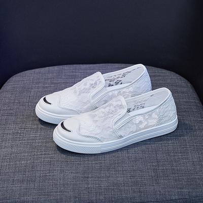 Flat Shoes for Women Summer 2022 Trendyol Lace Mesh Breathable Casual Sneakers Woman