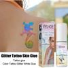 Glitter Tattoo Skin Gel with Aloe Vera  Long-Lasting, Skin-Friendly Body Art Adhesive for Face & Body, Easy To Apply, 8ml