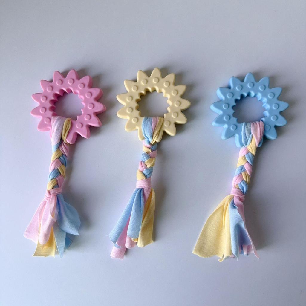 Durable TPR Teething Dog Toys for Golden Retrievers and Corgis - Bite-Resistant Cleaning Sticks and Balls