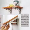 2pack Heavy Duty Foldable Shelf Bracket, DIY L  Stainless Steel Bracket for Workbench Folding Table Hinge