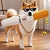 Evcil Hayvan Komik Oyuncaklar Puro Büyük Duman Peluş Ses Çıkarır Gıcırtılı Sahte Sigara Oyuncakları Köpek Çiğneme Diş Çıkarma Etkileşimli Oyun Isırmaya Dayanıklı Evcil Hayvan Oyuncağı