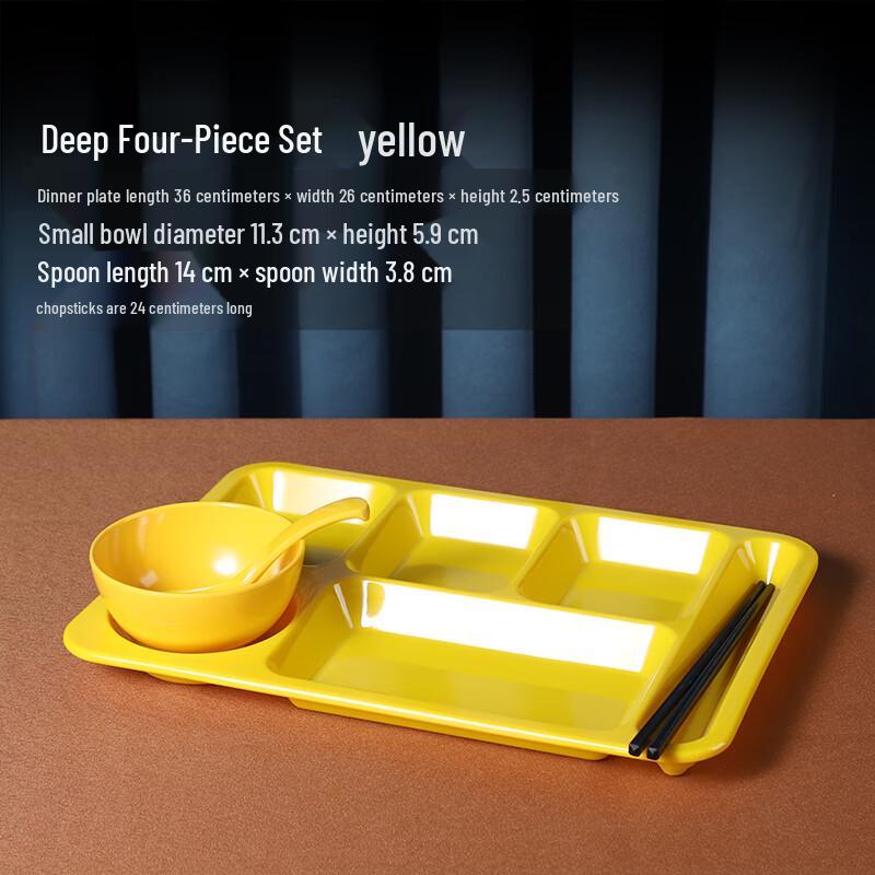 Restaurant Melamine Compartment Plate Set