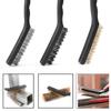 9Pcs Wire Brush Set, Metal Rust Remover Brushes Handy Steel/Nylon/Brass Brush Set for Cleaning Welding Slag and Rust