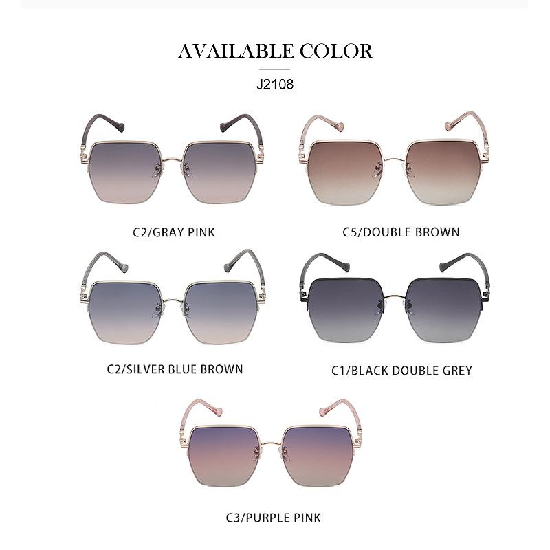 Frameless Large Frame Nylon Sunglasses Women'S 90 Wind Sunglasses Women'S Trendy Glasses