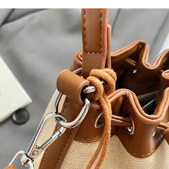 IELGY Ladies Bucket Bag Fashionable All-Match Cross-Body Can Be Carried In Hand