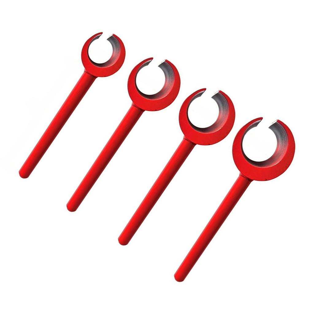 4 Stück Scharnier-Einstellschlüssel mit Griff Türscharnier-Spaltbieger Reparaturwerkzeug 14 mm 18 mm 23 mm 25 mm