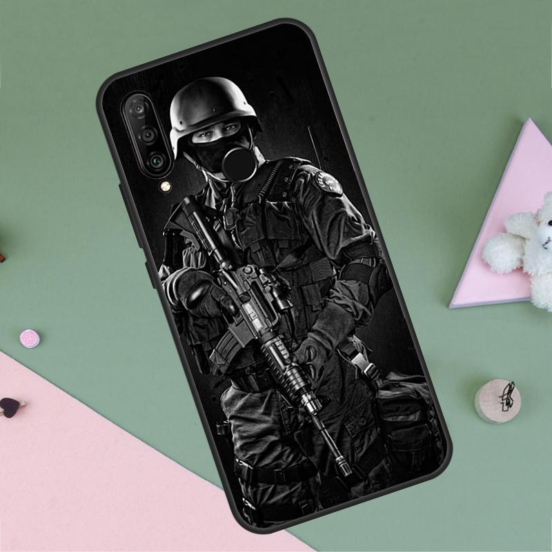 Police SWAT FBI For Huawei P20 P40 Lite P60 P30 Pro Nova 5T 9 10 SE 12s 12i 11i Y90 Y70 Y60 Y61 Y72 Y91 Case