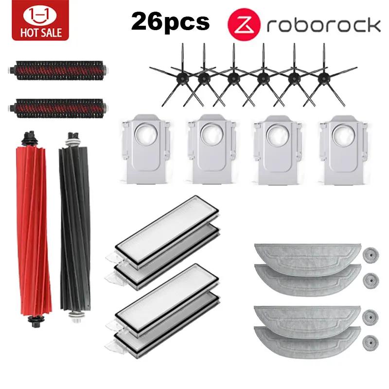 Roborock S8 Max V Ultra G20s Akcesoria do robota Odkurzacza ściereczka do mopa worki do odkurzacza szczotka boczna filtr wymienne części zamienne