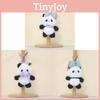 Panda Dog Plush Pendant With Pp Cotton Filling And Colorful Dress For Animal Lovers
