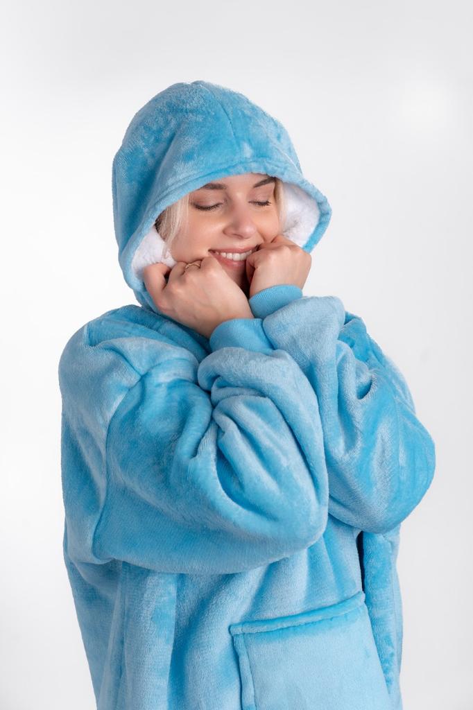 Blanket sweatshirt tv long women's men's blanket sweatshirt bedspread gift for a girl