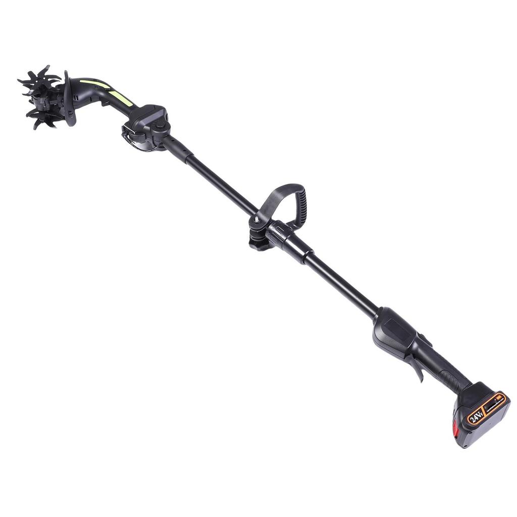 Cordless Tiller Cultivator Rechargeable Electric Garden Tiller Battery Powered Rototiller with 2 Batteries for Lawn