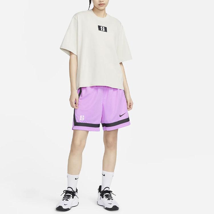 New Nike Drop Shoulder Sleeve T-Shirt Women's Ivory White FJ2701-072
