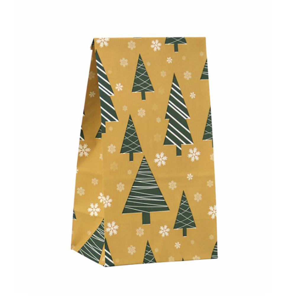 Advent Calendar Bags Numbers Sticker Kraft Paper Storage Gift Bag for Christmas