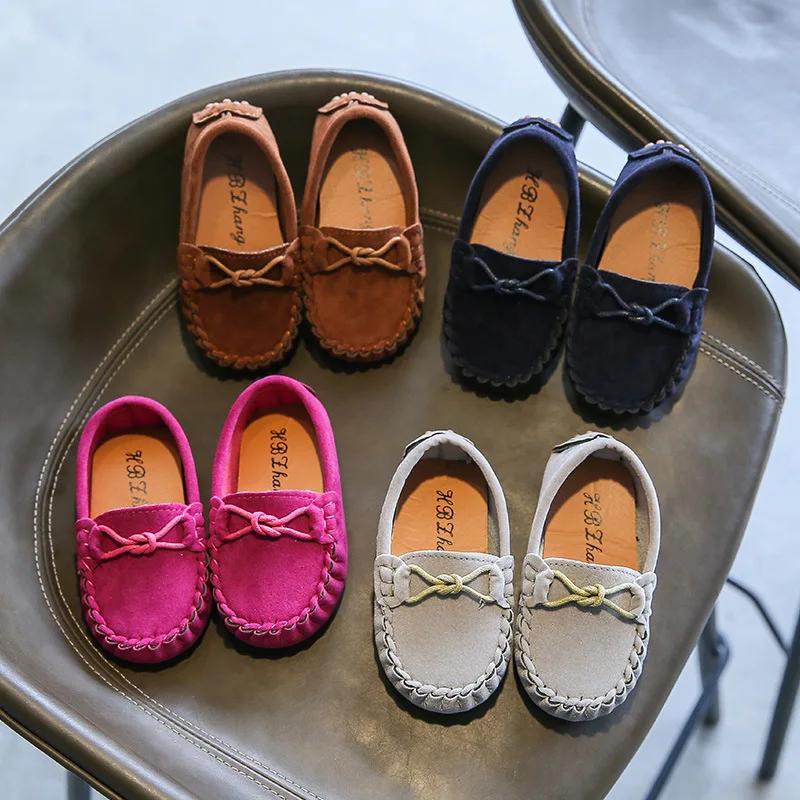 Kinder Wildlederschuhe Frühling Sommer Atmungsaktiv zum Hineinschlüpfen Lässig Kinder Sneaker Junge Mädchen Baby Kleinkind Bootsschuhe Flache Schuhe Loafer G04191